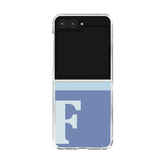 Clear Case［ Original - initial two tone - F blue ］