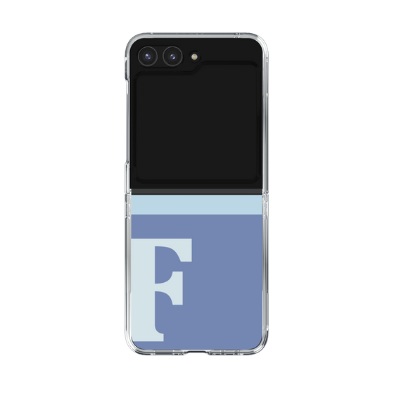 Clear Case［ Original - initial two tone - F blue ］
