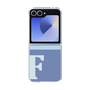 Clear Case［ オリジナル - initial two tone - F blue ］