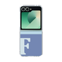 Clear Case［ オリジナル - initial two tone - F blue ］