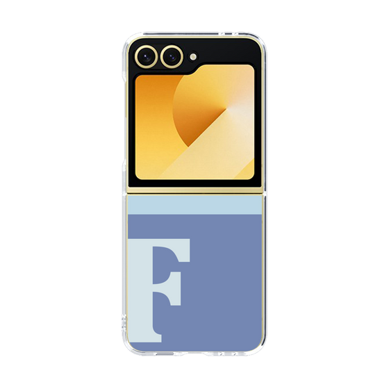 Clear Case［ オリジナル - initial two tone - F blue ］