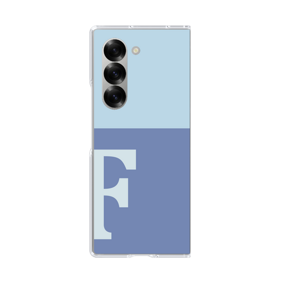 Clear Case［ オリジナル - initial two tone - F blue ］