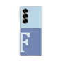 Clear Case［ オリジナル - initial two tone - F blue ］
