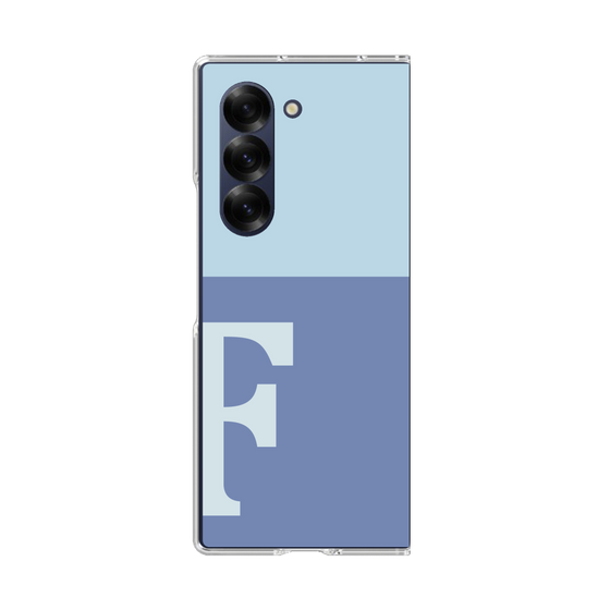 Clear Case［ オリジナル - initial two tone - F blue ］