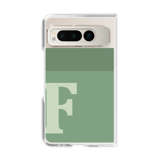Clear Case［ Original - initial two tone - F green ］