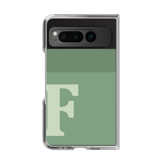 Clear Case［ Original - initial two tone - F green ］