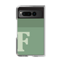 Clear Case［ Original - initial two tone - F green ］