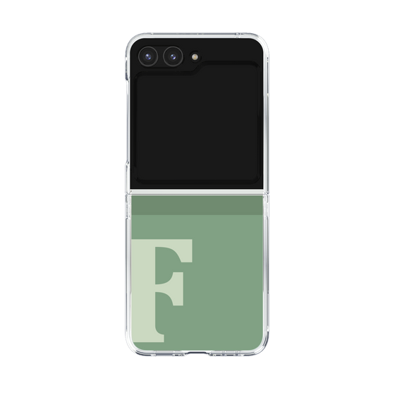 Clear Case［ Original - initial two tone - F green ］