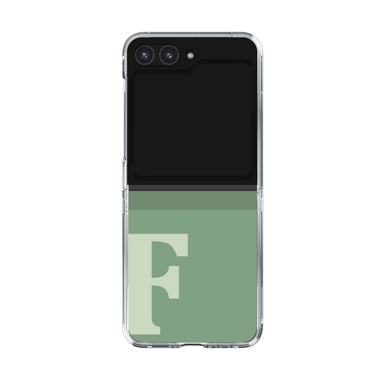 Clear Case［ Original - initial two tone - F green ］