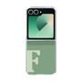 Clear Case［ オリジナル - initial two tone - F green ］