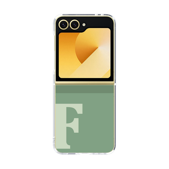 Clear Case［ オリジナル - initial two tone - F green ］