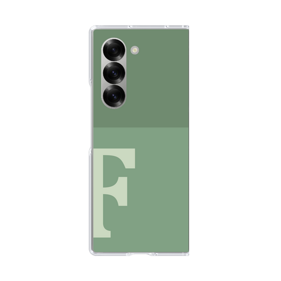 Clear Case［ オリジナル - initial two tone - F green ］