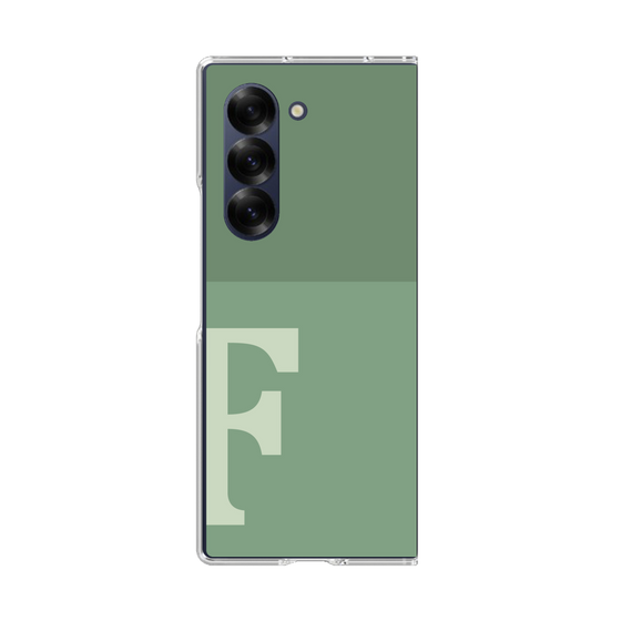 Clear Case［ オリジナル - initial two tone - F green ］