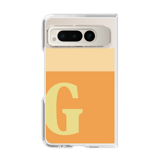 Clear Case［ Original - initial two tone - G orange ］