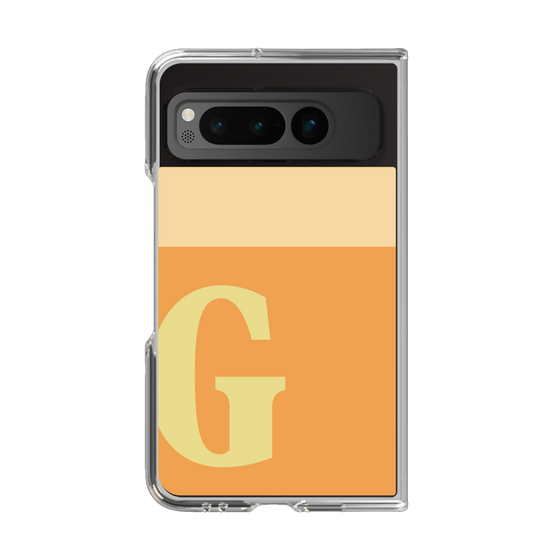 Clear Case［ Original - initial two tone - G orange ］