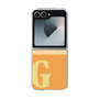 Clear Case［ オリジナル - initial two tone - G orange ］