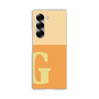 Clear Case［ オリジナル - initial two tone - G orange ］