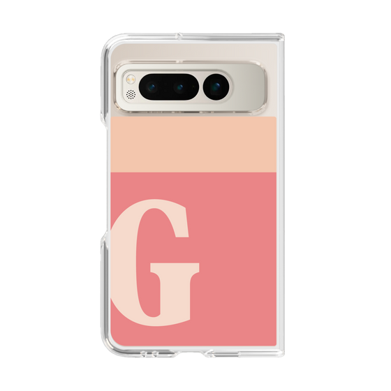 Clear Case［ Original - initial two tone - G pink ］
