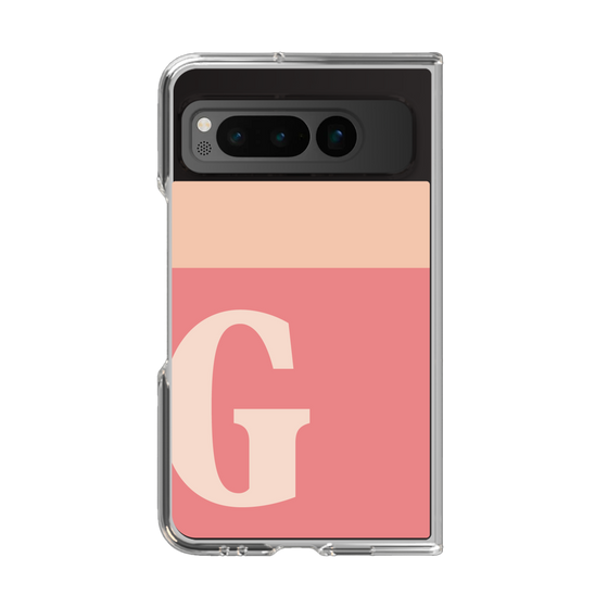 Clear Case［ Original - initial two tone - G pink ］