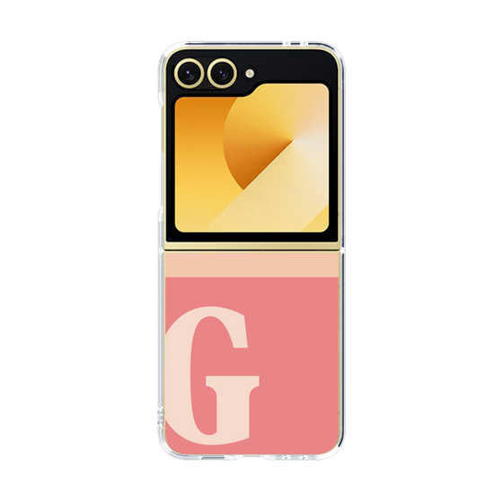Clear Case［ オリジナル - initial two tone - G pink ］