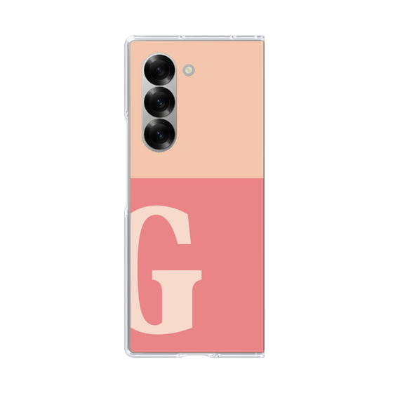 Clear Case［ オリジナル - initial two tone - G pink ］