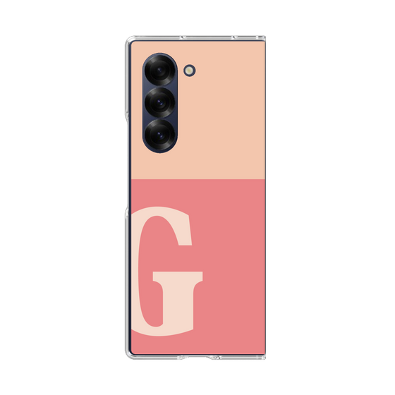 Clear Case［ オリジナル - initial two tone - G pink ］