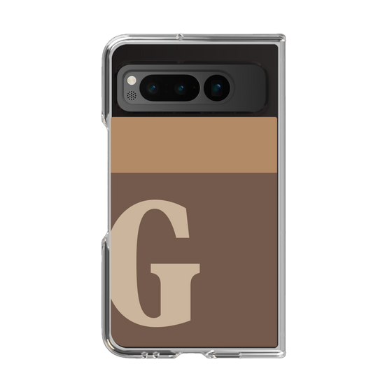Clear Case［ Original - initial two tone - G brown ］