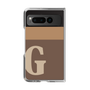 Clear Case［ Original - initial two tone - G brown ］