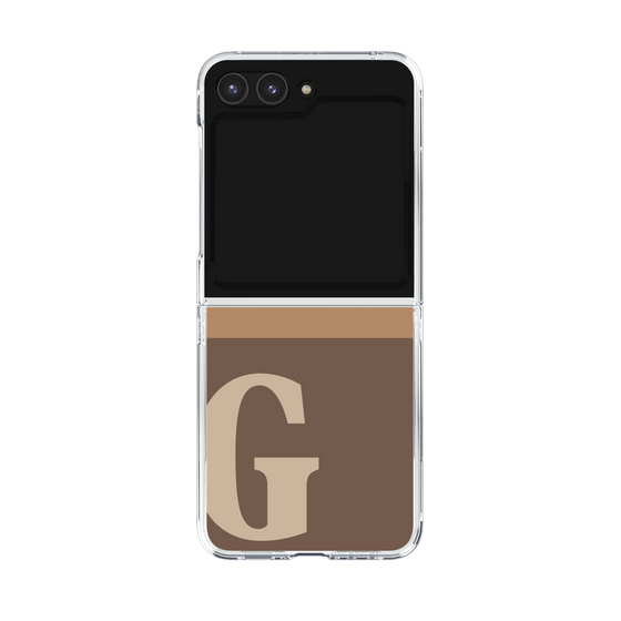 Clear Case［ Original - initial two tone - G brown ］