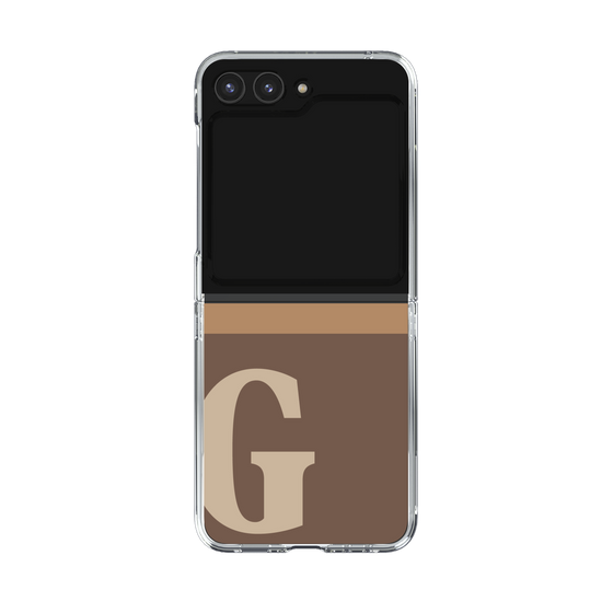 Clear Case［ Original - initial two tone - G brown ］