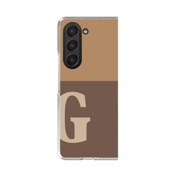 Clear Case［ Original - initial two tone - G brown ］