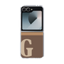 Clear Case［ オリジナル - initial two tone - G brown ］
