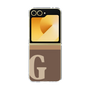 Clear Case［ オリジナル - initial two tone - G brown ］