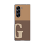 Clear Case［ オリジナル - initial two tone - G brown ］
