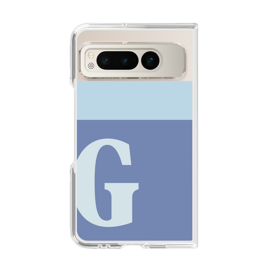 Clear Case［ Original - initial two tone - G blue ］