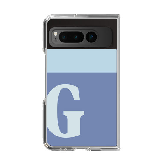 Clear Case［ Original - initial two tone - G blue ］