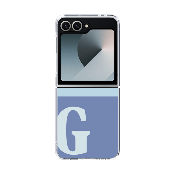 Clear Case［ オリジナル - initial two tone - G blue ］