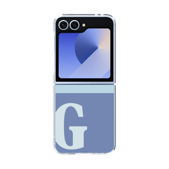 Clear Case［ オリジナル - initial two tone - G blue ］