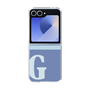 Clear Case［ オリジナル - initial two tone - G blue ］