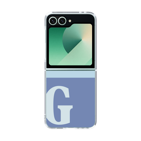 Clear Case［ オリジナル - initial two tone - G blue ］