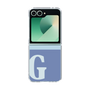 Clear Case［ オリジナル - initial two tone - G blue ］
