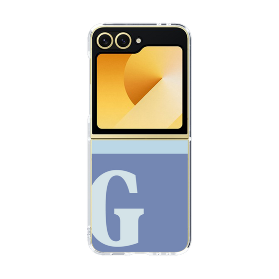 Clear Case［ オリジナル - initial two tone - G blue ］