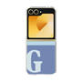 Clear Case［ オリジナル - initial two tone - G blue ］
