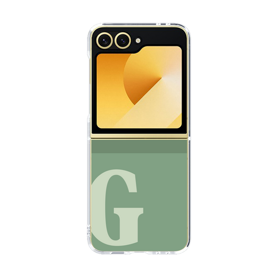 Clear Case［ オリジナル - initial two tone - G green ］