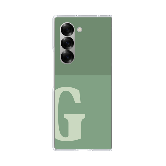 Clear Case［ オリジナル - initial two tone - G green ］