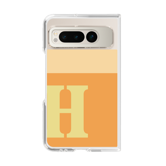 Clear Case［ Original - initial two tone - H orange ］