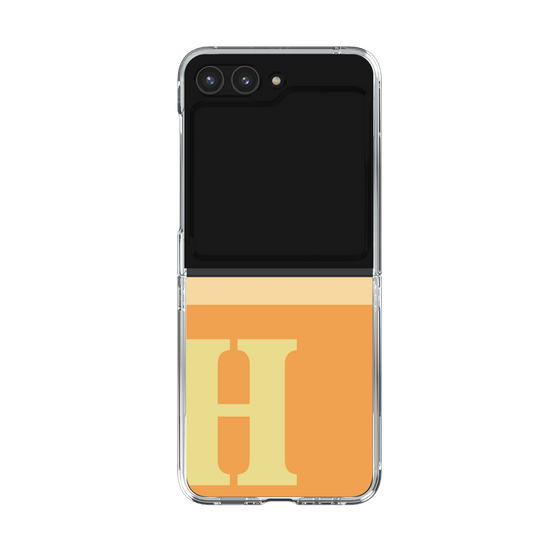 Clear Case［ Original - initial two tone - H orange ］