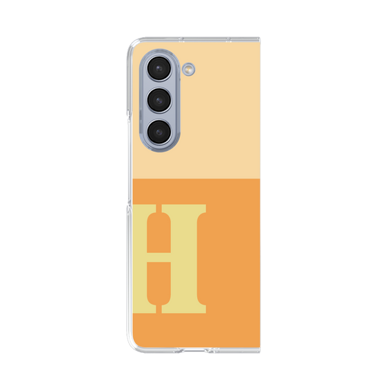 Clear Case［ Original - initial two tone - H orange ］