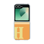 Clear Case［ オリジナル - initial two tone - H orange ］