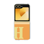 Clear Case［ オリジナル - initial two tone - H orange ］